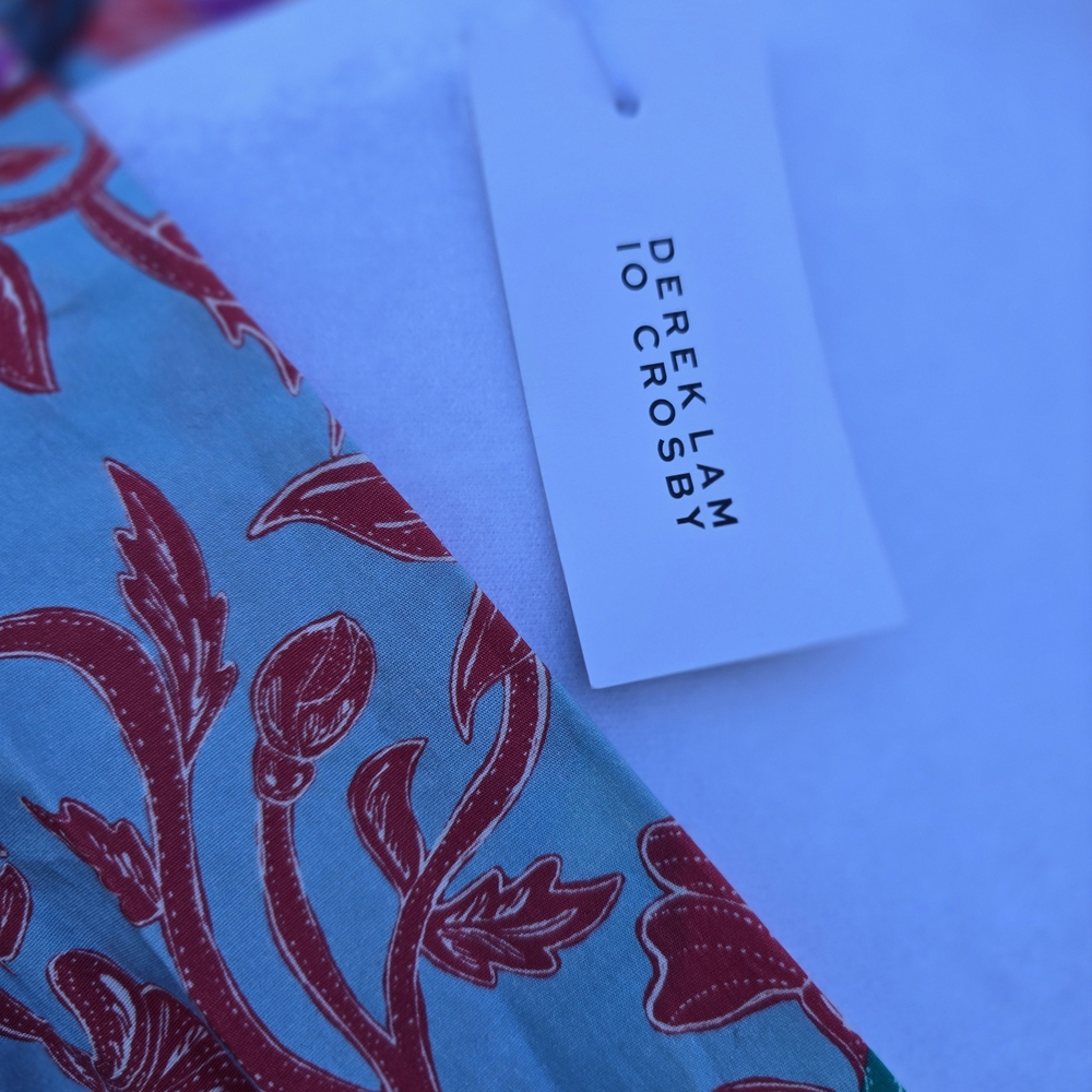 Derek Lam Multicolor Floral Patchwork Maxi Dress … - image 5